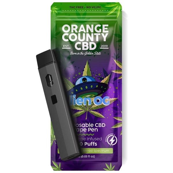 Disposable CBD Vape 600mg By Orange County – Mimosa view 2