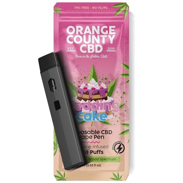 Disposable CBD Vape 600mg By Orange County – Wedding Cake