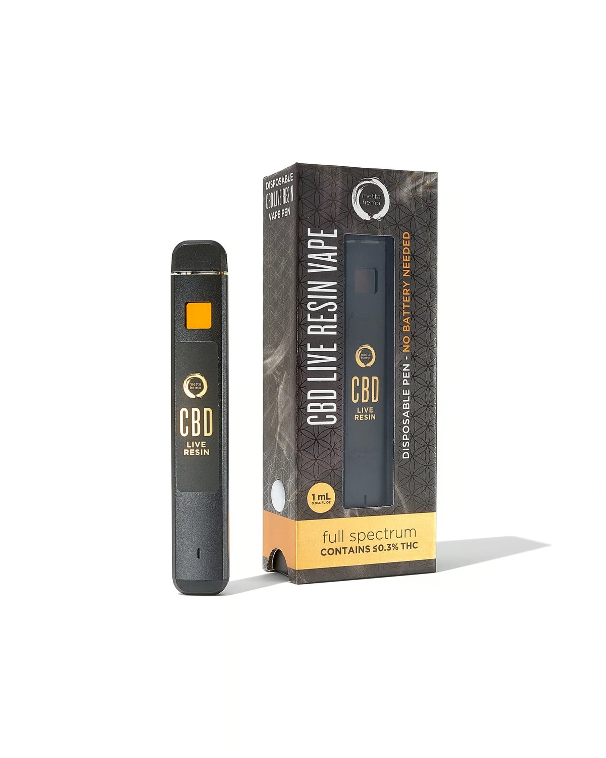 CBD Live Resin Disposable Vape Pen 1.0mL : Full-Spectrum