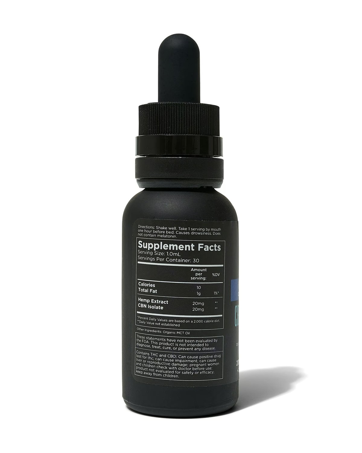 CBN Nitetime Tincture: Full-Spectrum (30mL or 120mL) – 30mL view 2